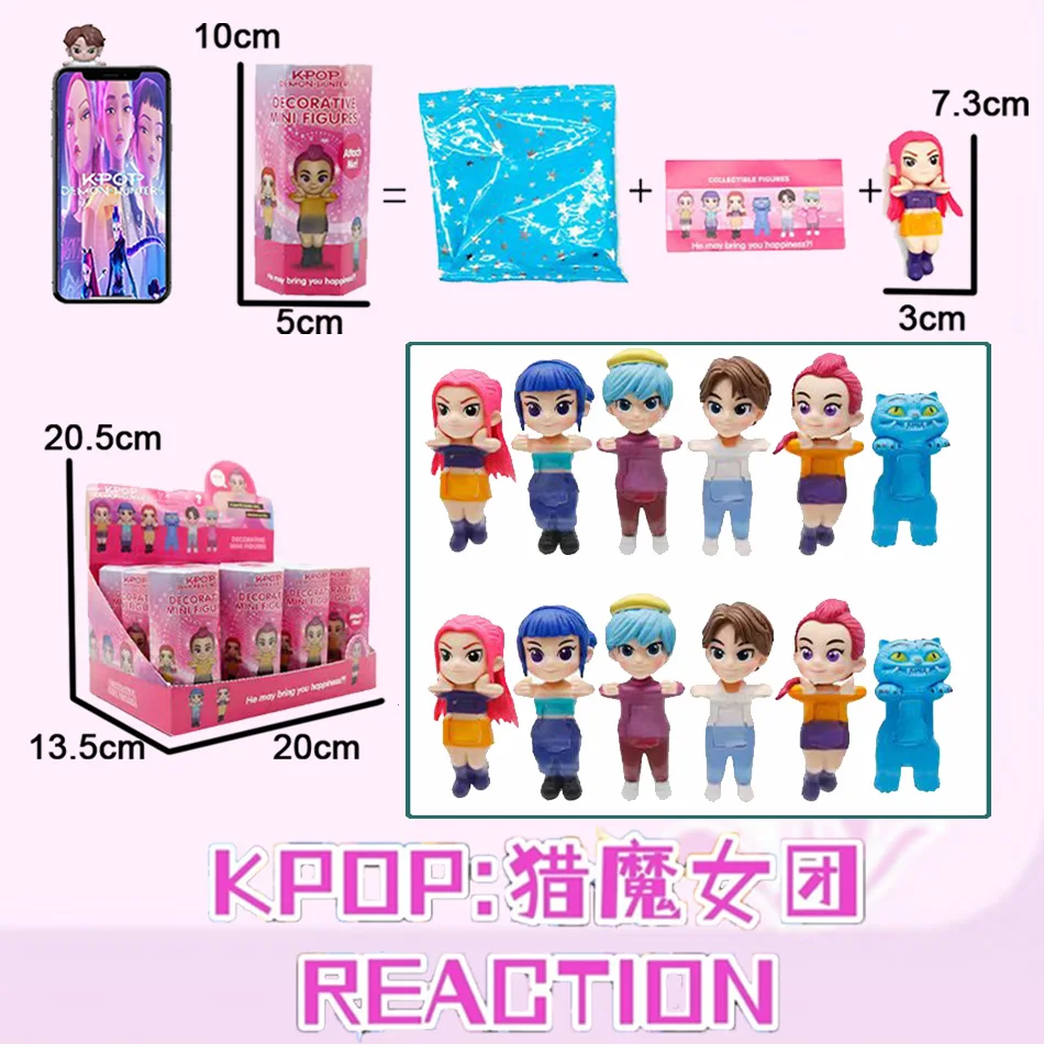 Kpop Demon Hunters Angel Series Rumi Zoey Mira Blind Box Figuur Auto Speelgoed Telefoon Decoratie Monster Hunt Collectible Fans Gift