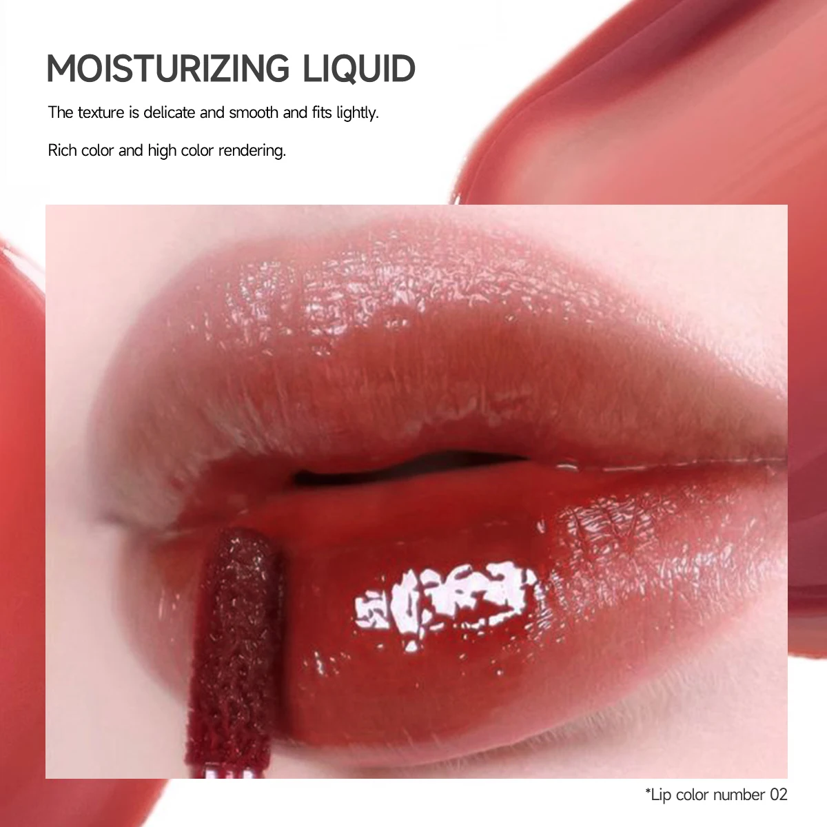 1 Stück farbige feuchtigkeitsspendende Lippenglasur mit Fruchtgeschmack, langanhaltender feuchtigkeitsspendender Lipgloss, Wasserglanz-Finish für alle hellbeige Arten