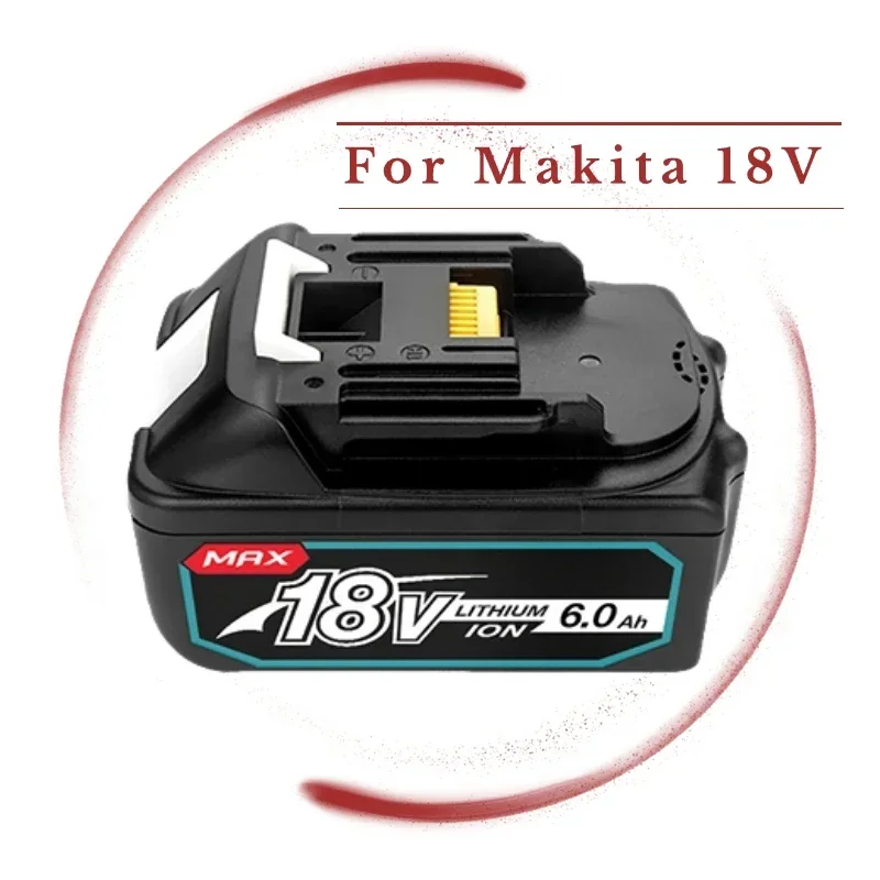 

100% Original for Makita 18V 6.0Ah Rechargeable Power Tool Battery Lithium ion Replacement LXT BL1860B BL1860 BL1850 DHP482RFX9