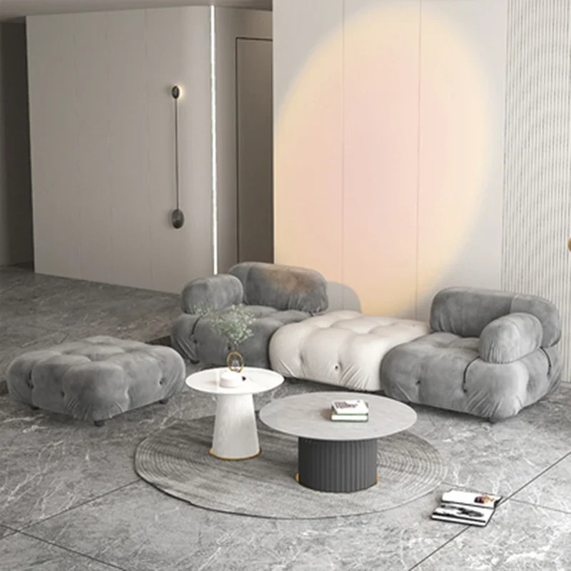 

L Shaped 3 Seater Sofa Xxl Fabric Nordic Style Foam Sponge New In Loveseat Sofa Modern Floor Module Muebles De Salones Furniture