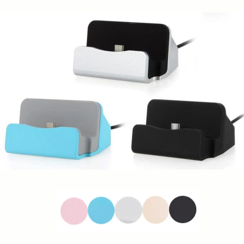 Docking Station Charger For iPhone 12 11 Pro Android Type C Micro USB Desktop Charging Port Sync Cradle Dock Stand Holder