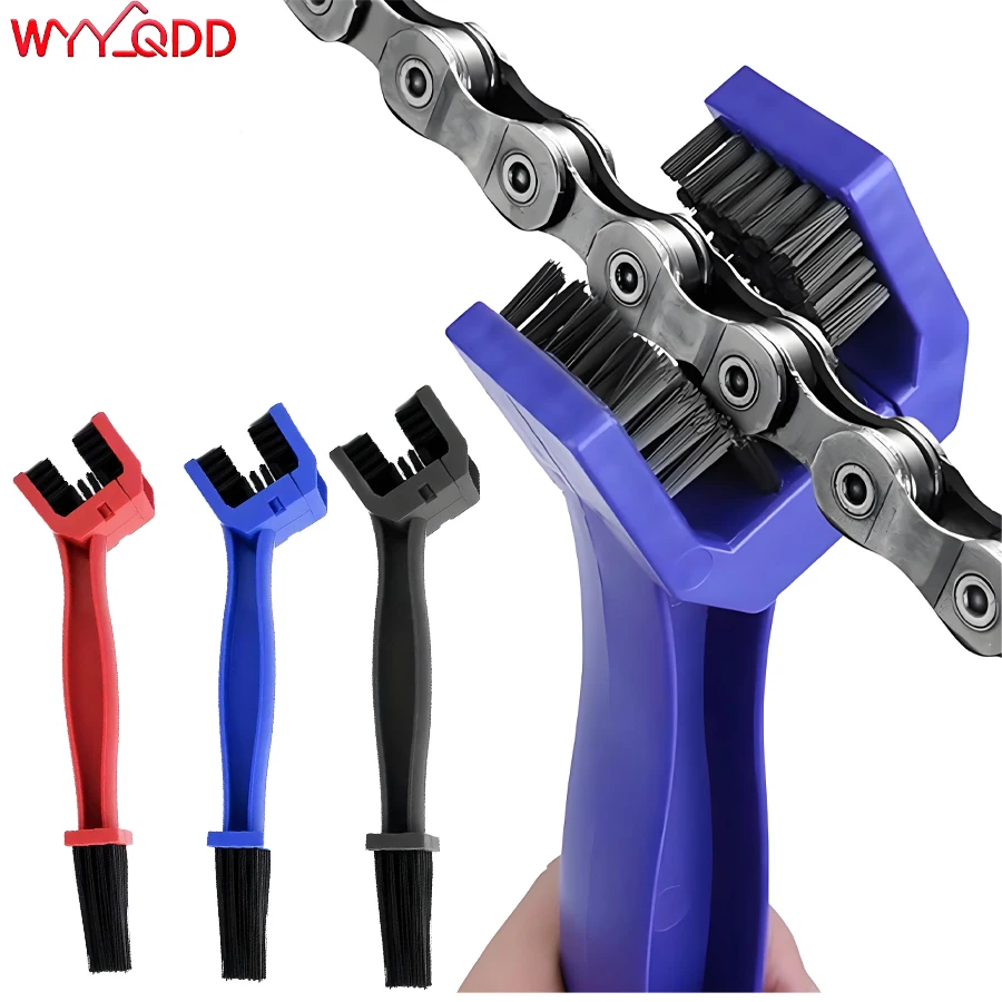 

3PCS Bicycle Cleaning Brush,Motorcycle Bike Cleaner Crankset Brush Mountain MTB Bike Chain Brush Maintain Maintenance Tool
