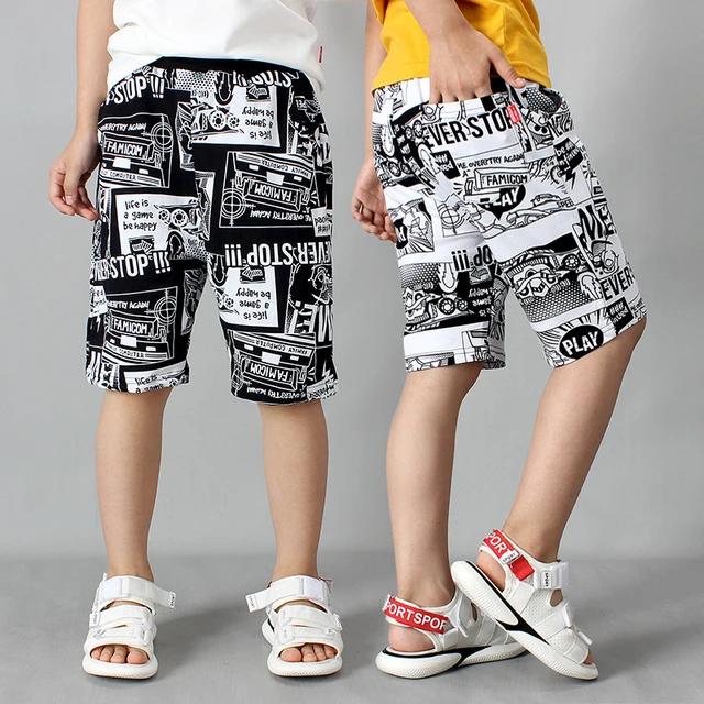 Newest Cotton Children Casual Boys Shorts Pants Summer Kids Clothing Teenage Boys Sports Elastic Waist Short Pants For Boys AliExpress