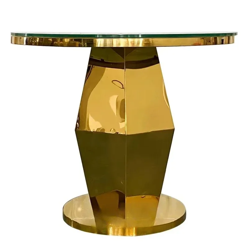 Gold Stainless Steel Cake Stand for Weddings Events Hotel Furniture & Party Decorations for Dining Living Room Outdoor Use