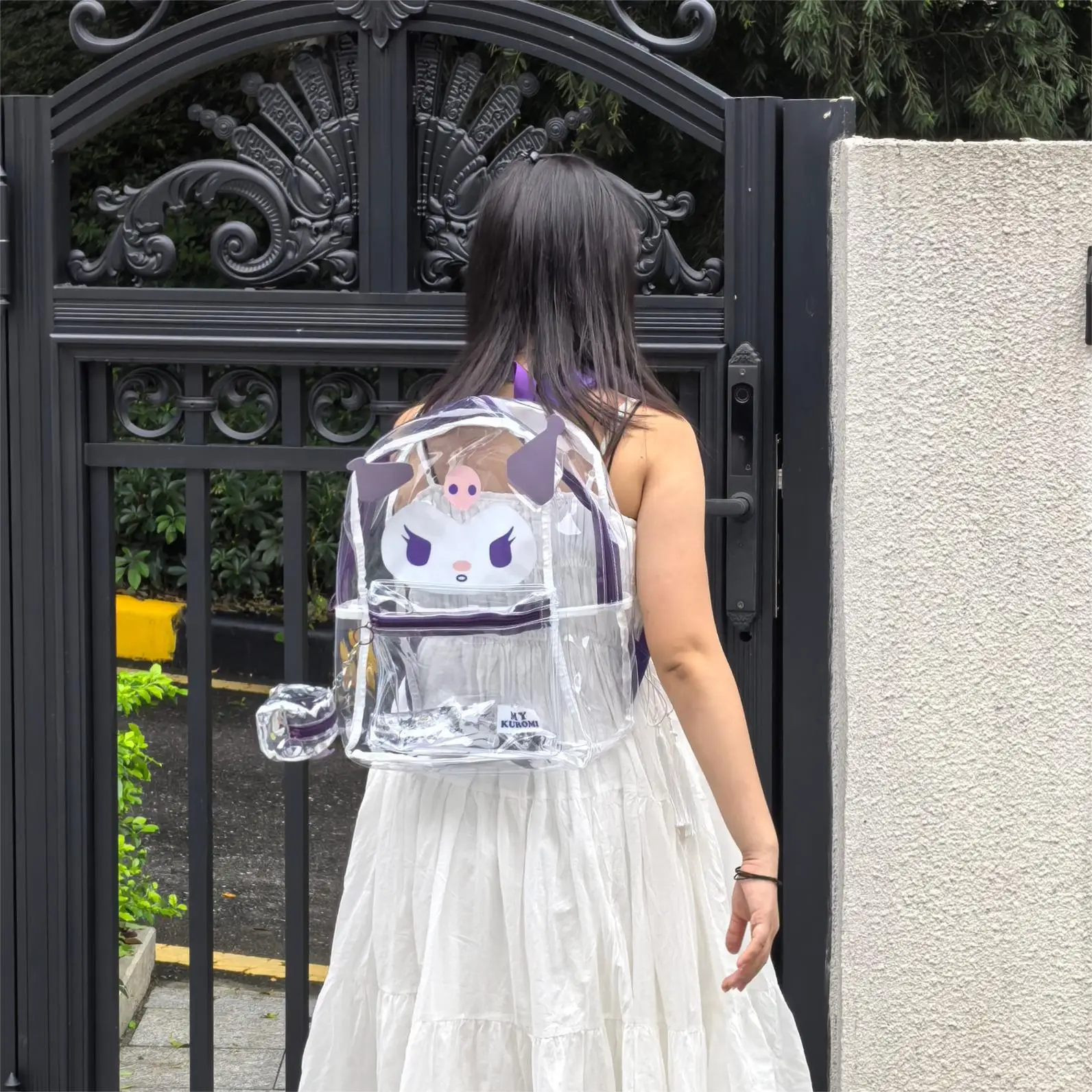 Sanrio Hello Kitty Y2K Waterproof Transparent Backpack Cute Cinnamoroll Cartoon Pvc Large Capacity Storage Bag Student Schoolbag