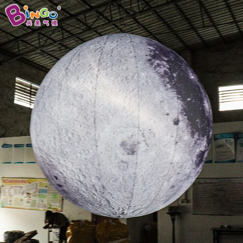 Inflatable Toys 1m-2m Inflatable Moon Model Balloon Inflatable Planet Decorations For Large event decoration-Sale