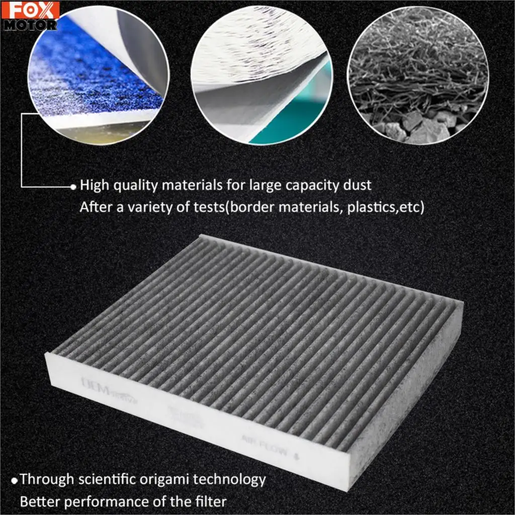 Activated Carbon Pollen Cabin Air Filter For Alpina B5 D5 F10 F11 B6 F12 F13 B7 F01 F02 BMW 5 6 7 Series 64119163329 64119272642