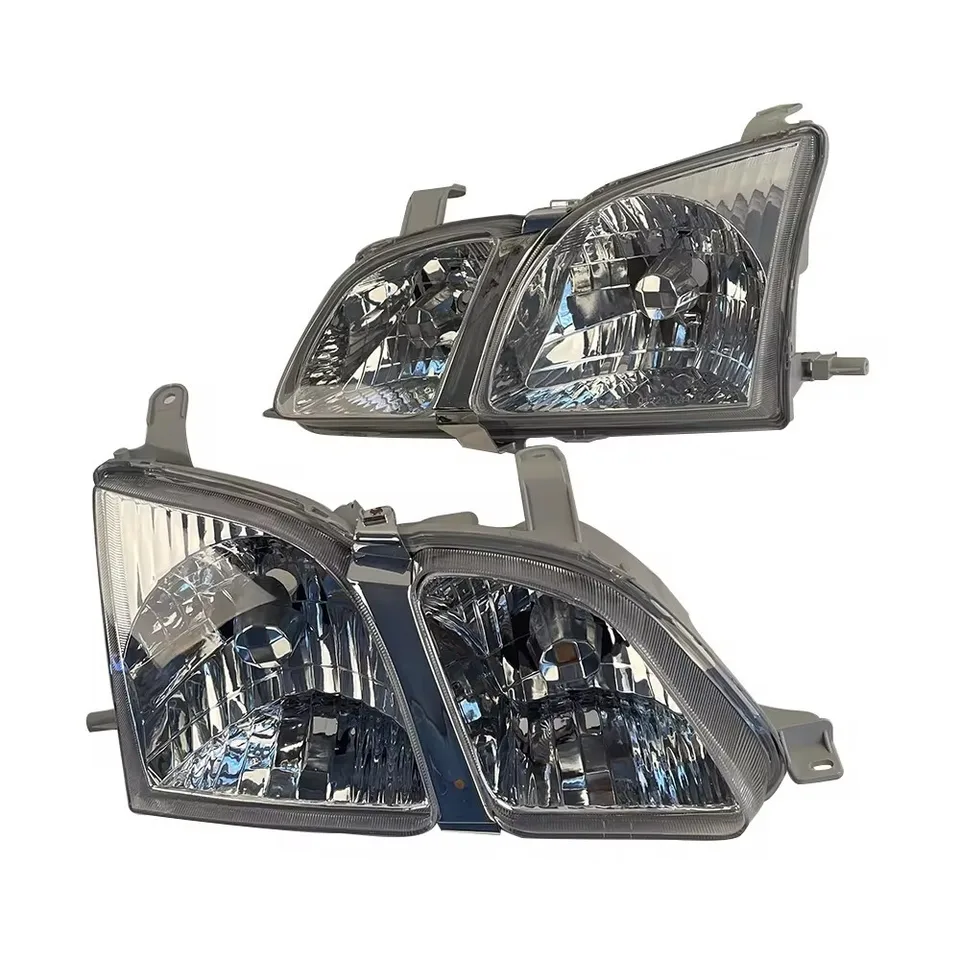 A Pair Car Front Headlights For Toyota Gaia SXM15 CXM10 Headlamp