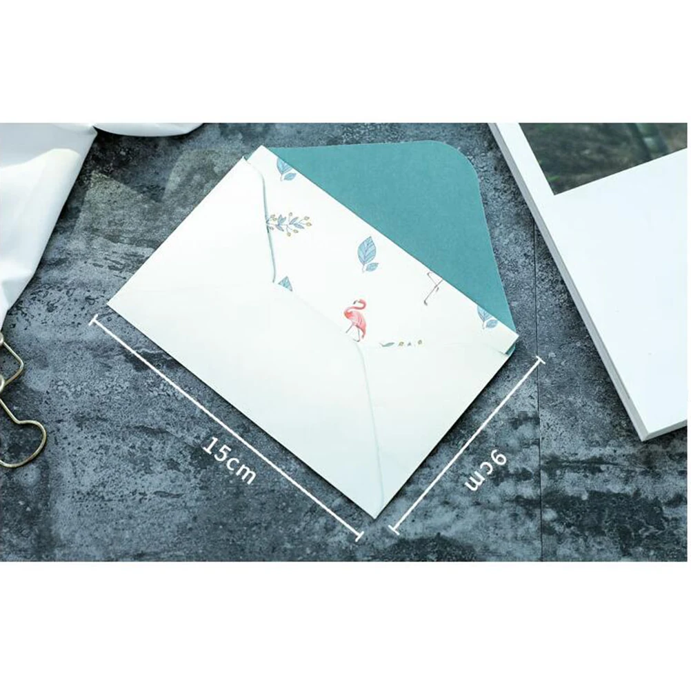 

10 Sets Small and Fresh Envelope Stationery Colored Envelopes Writing Paper Letter