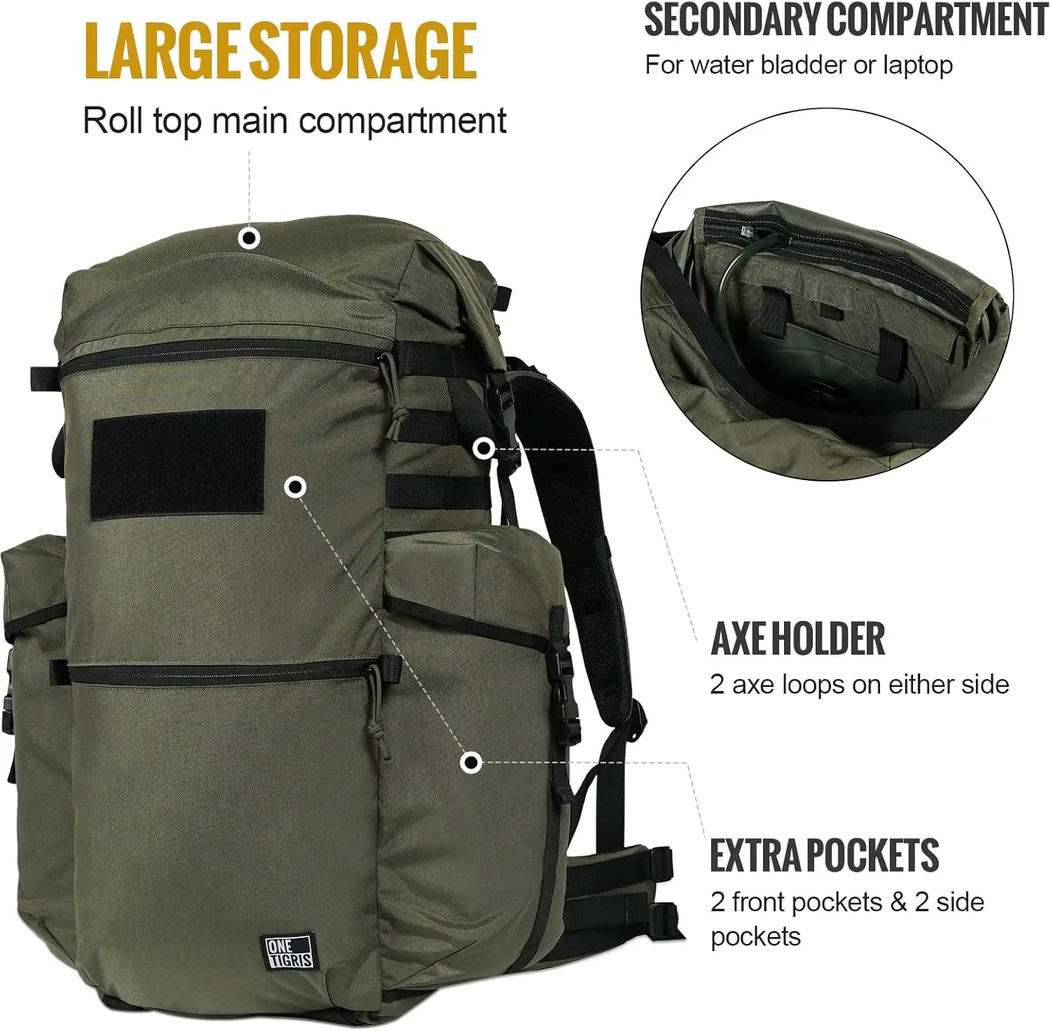 Mochila ROCKET SELVAGEM, Tenda Mochila, 45L