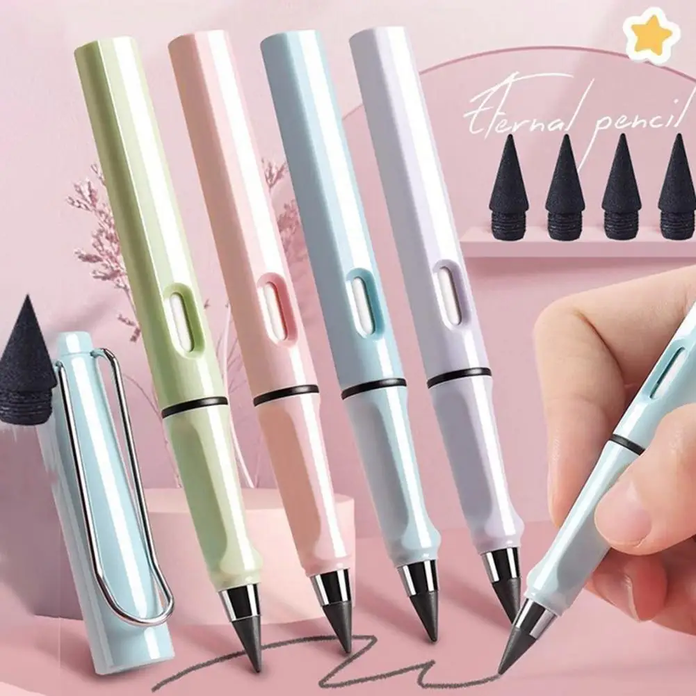 消しやすい鉛筆 消去可能な鉛筆セット 替え可能なペン先付き アートスケッチ用 ポータブル鉛筆キット 永遠に