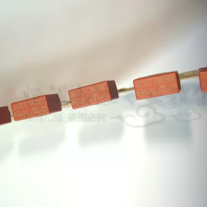 30-100pcs SGSCT5A 250V SCT-050H 8X4 square brown plastic fuse wire