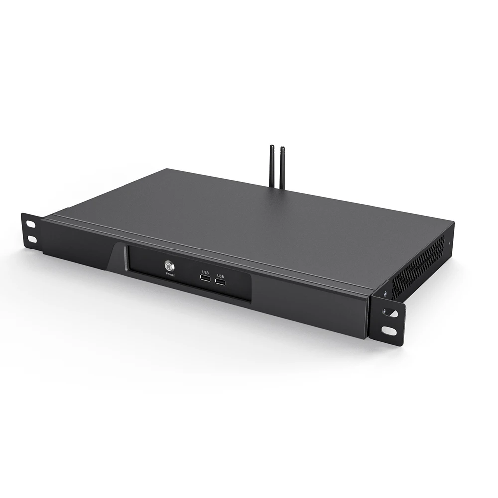 IKuaiOS-1U Rackmount IPC, 6ª Geração, Core i3, i5, 6COM, RS232, RS485, Visão de Máquina IoT, Win7, 10, Ubuntu, 1356-TI4