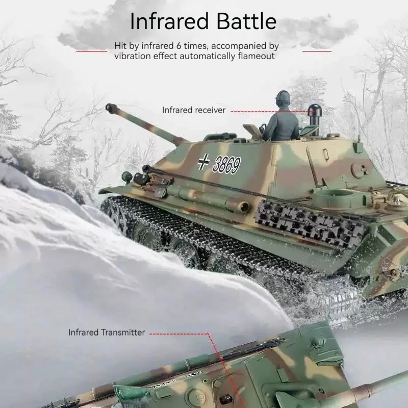 Neue Henglong Fernbedienung Metall Tank 1/16 Deutsch Gepard Kämpfer Spielzeug Auto Elektrische Fernbedienung Militär Modell Junge Spielzeug Geschenk