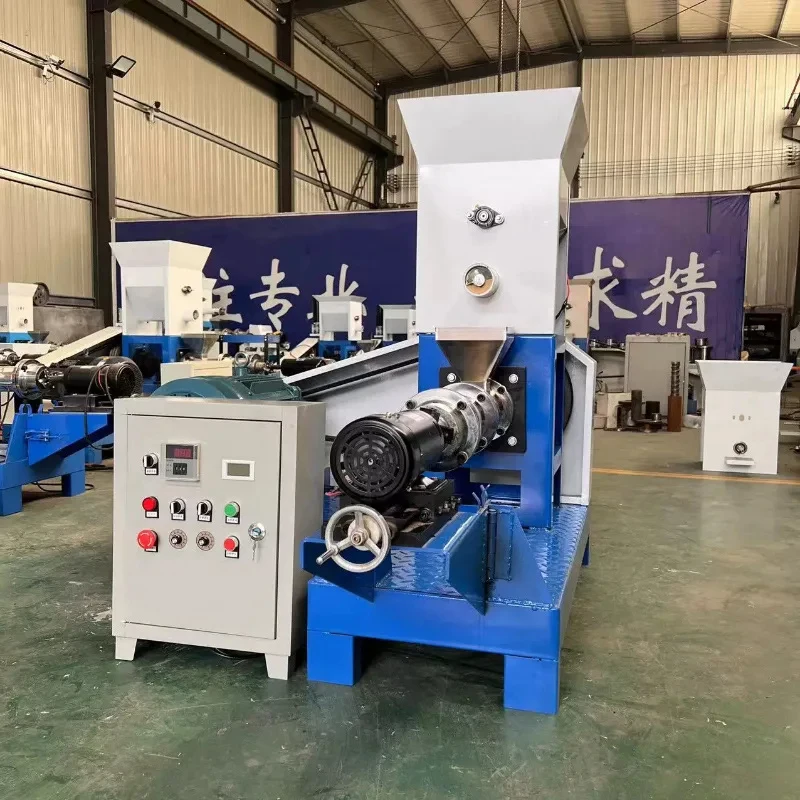 

New High Fish Floating Feed Machine/Electric Engine 0.5-2Mm Pellet Size 100Kg/H Capacity Cast Iron Household Use