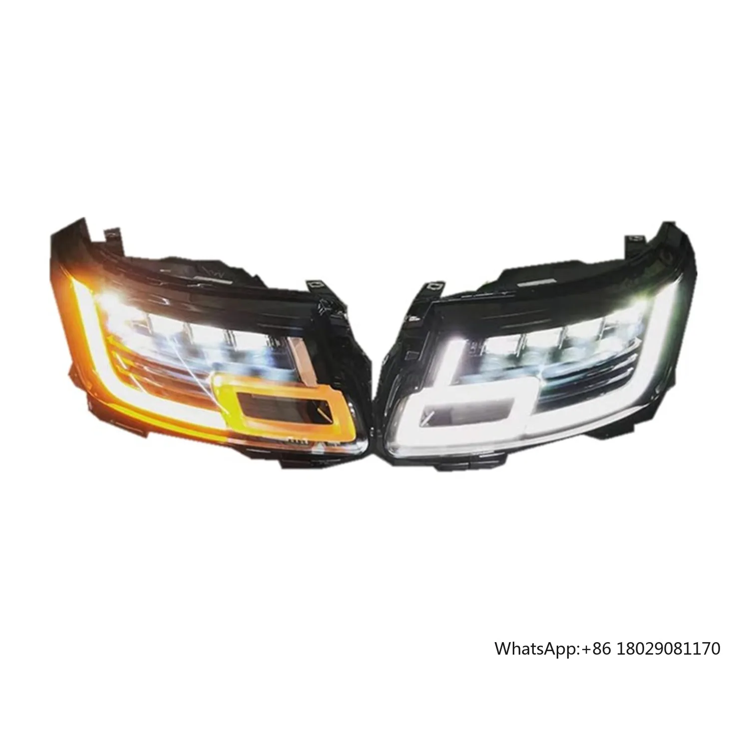 

L405 Upgrade Headlamp 2018-2022 Upgrade Facelift 4 Lens Headlight For Land Rover Range Rover Vogue 2013-2017