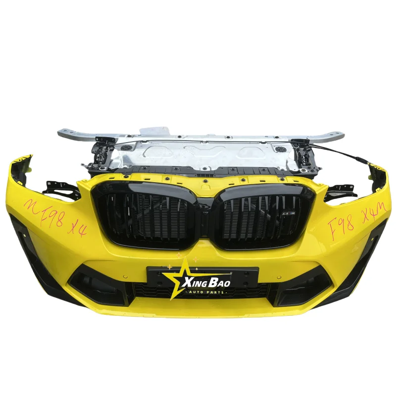 

Used For BMW M4 F98 Front Bumper Assembly With Grille Electric Fan Bumper Body Kit Including Clips