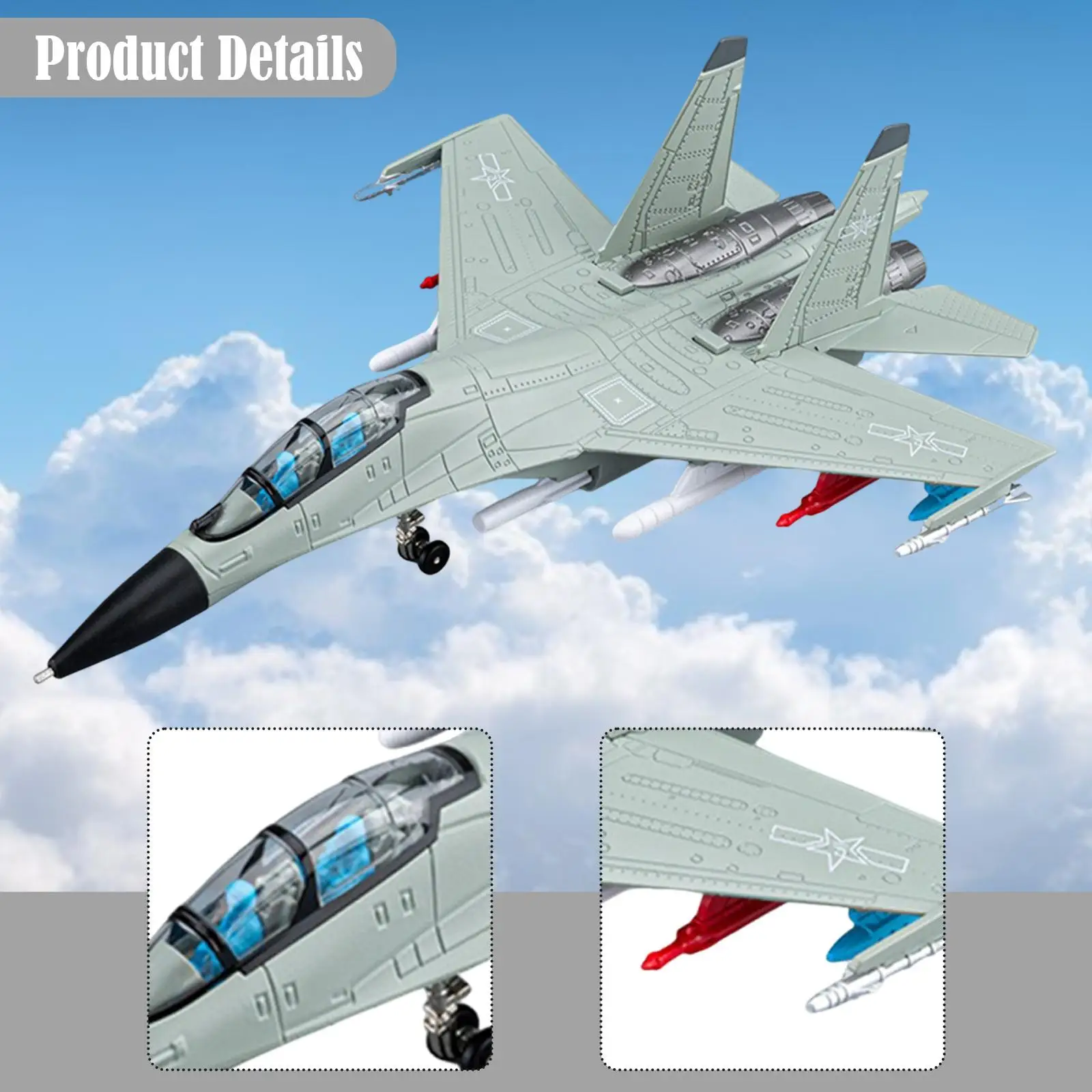 1:81 مع حامل شاشة نفاثة مقاتلة واقعية لمكتب الرف على الطاولة #5