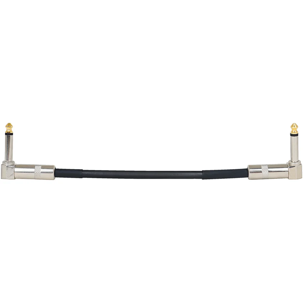 

Metal Head Connection Cable 6.35mm Guitar Effects Pedal Wire 30cm Black PVC Durable Professional Effector Line Stage Audio