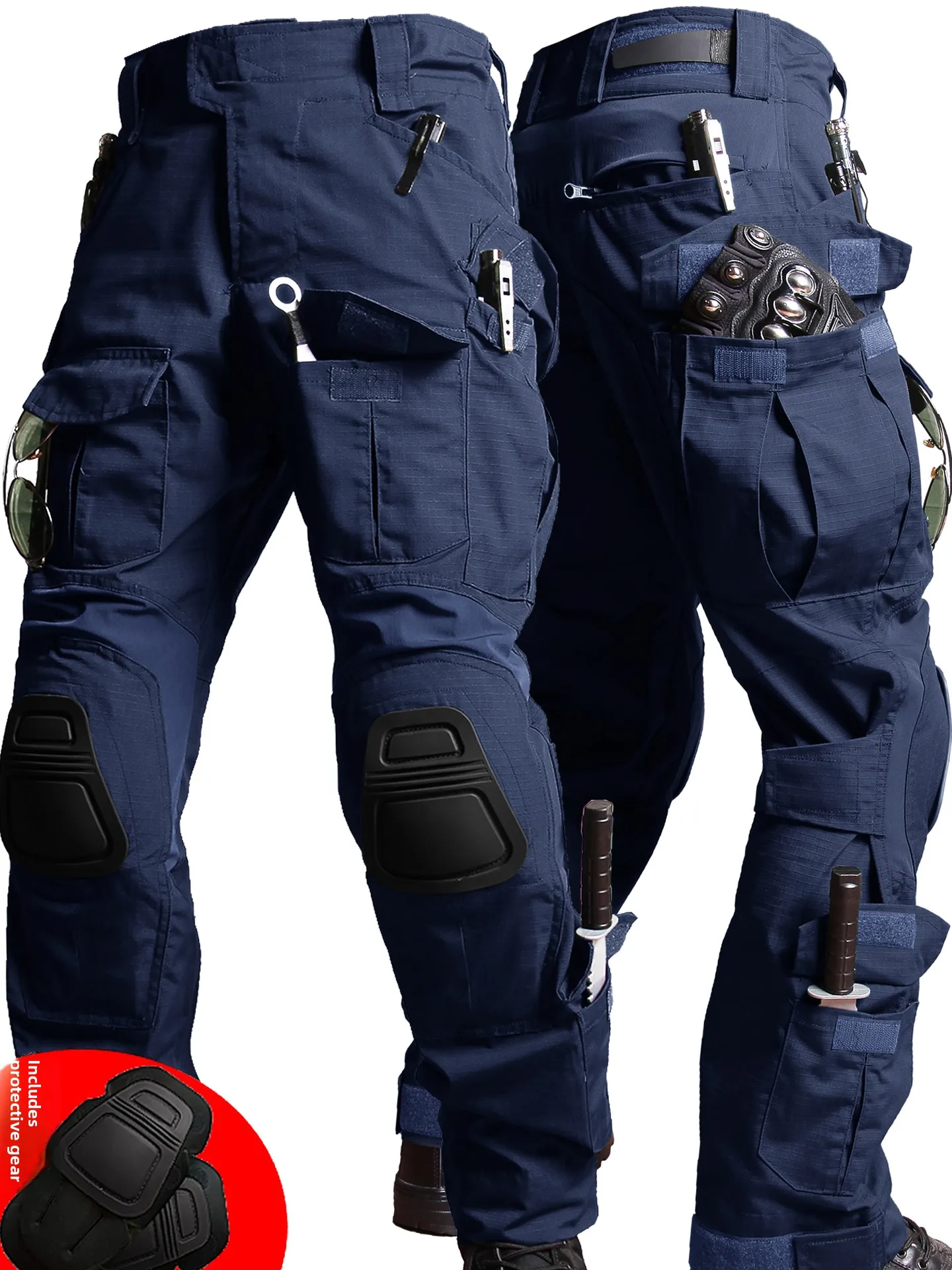 

American Sle Men's Casual Pants Multi-ket Tactical Camouflage Workwear Cargo orts Straight Leg Fit for Commuting