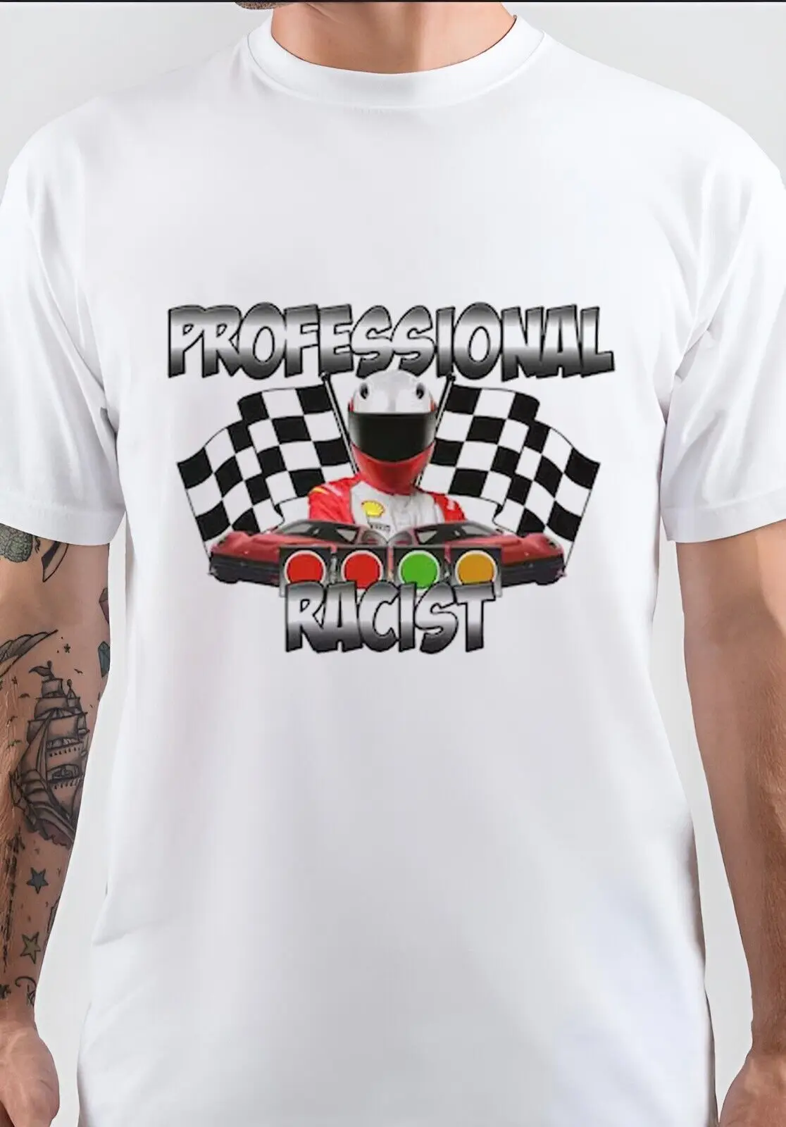 NWT Professional Racist Racing Driver Cool Unisex T-Shirt long sleeves