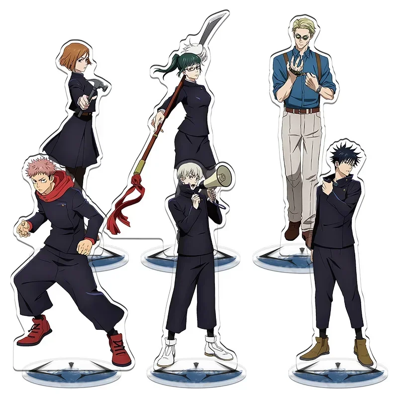 Jujutsu Kaisen Acrylic Toy Satoru Yuuji Megumi Nobara Kento Maki Model Doll Stand Desktop Toy for Anime Cosplay Exhibition Gift