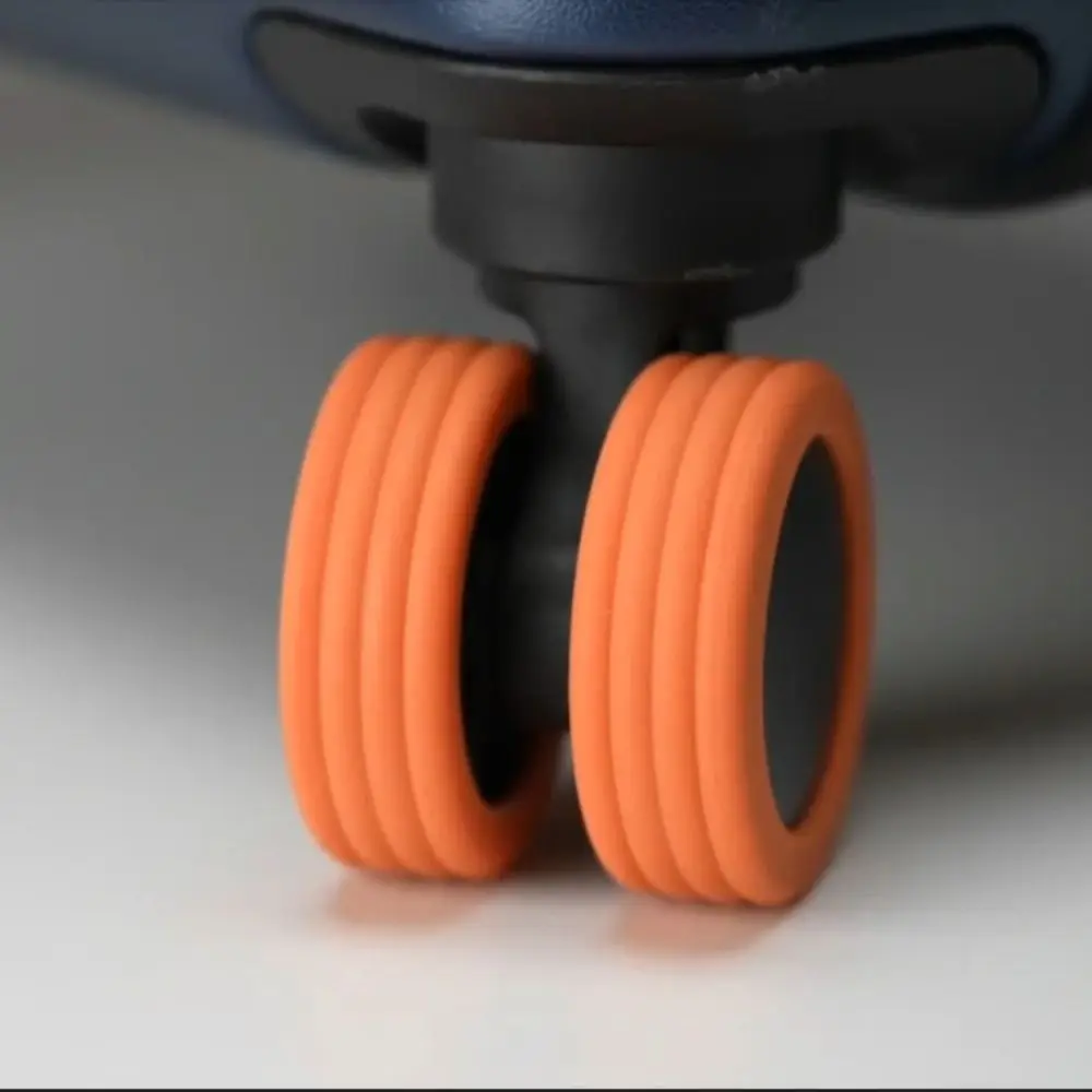 4/8PCS/Set Silicone Luggage Wheels Protector Suitcase Parts Axles with Silent Sound Suitcase Wheels Protection Cover