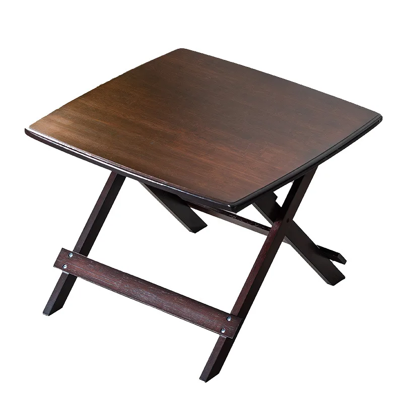 

Новый складной домашний стол Nanzhu для небольшой квартиры и еды из цельного дерева, простой и портативный стол для киоска