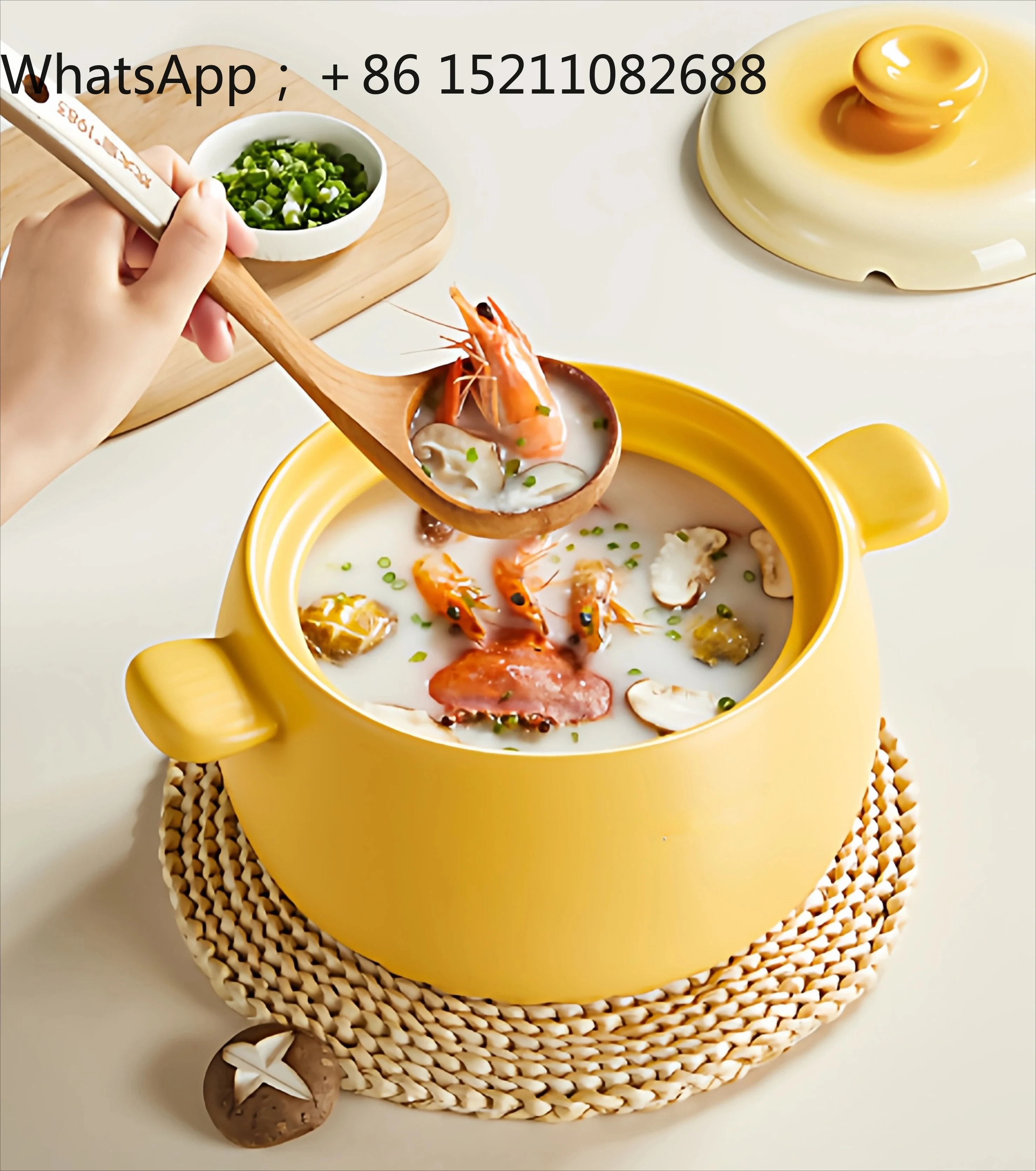 SCY casserole pot household high temperature dry burning non-cracking gas stove special stew soup casserole ceramic pot