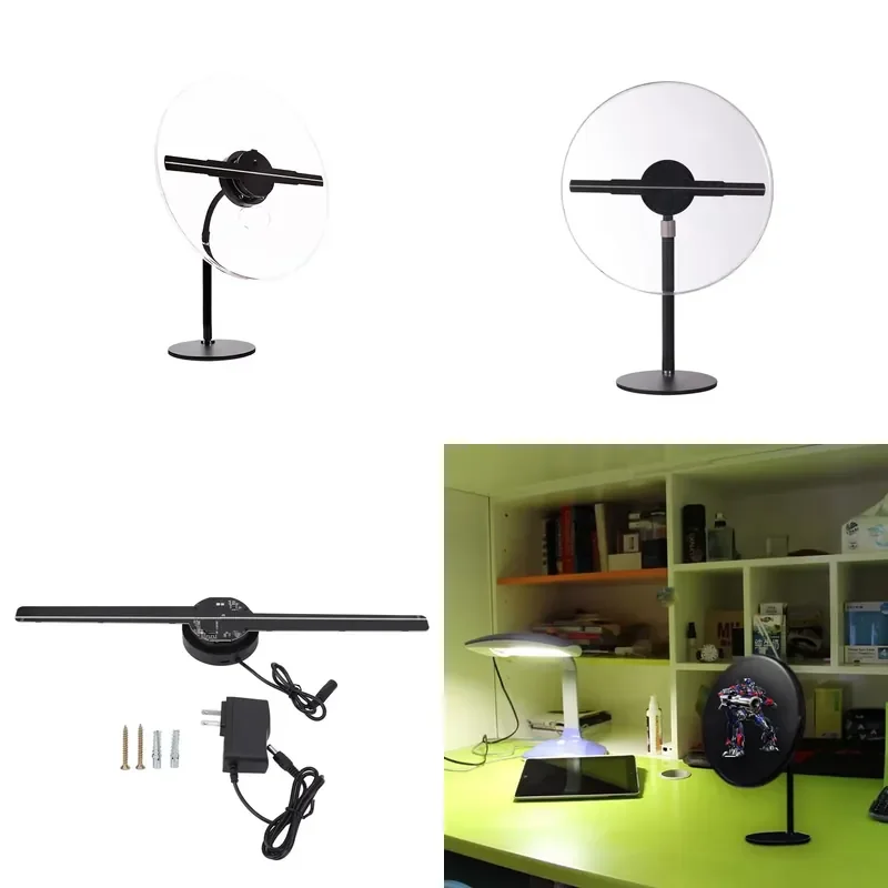 Naked Eye 3D Holographic Fan Screen Projector Small-Sized Desktop Decoration Advertising Machine Aerial Indoor Outdoor