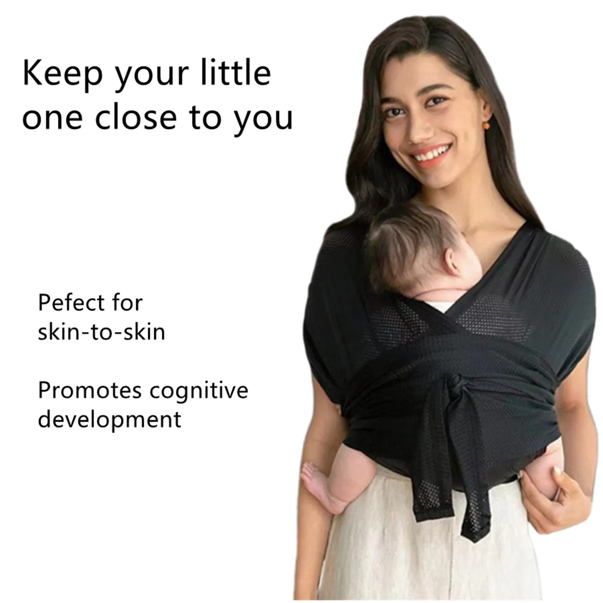 

Детский рюкзак соответствующей эргономике, подходит для родителей на свежем воздухе с ремнями для рюкзака, сумкой для новорожденных, Х-образным детским слингом.