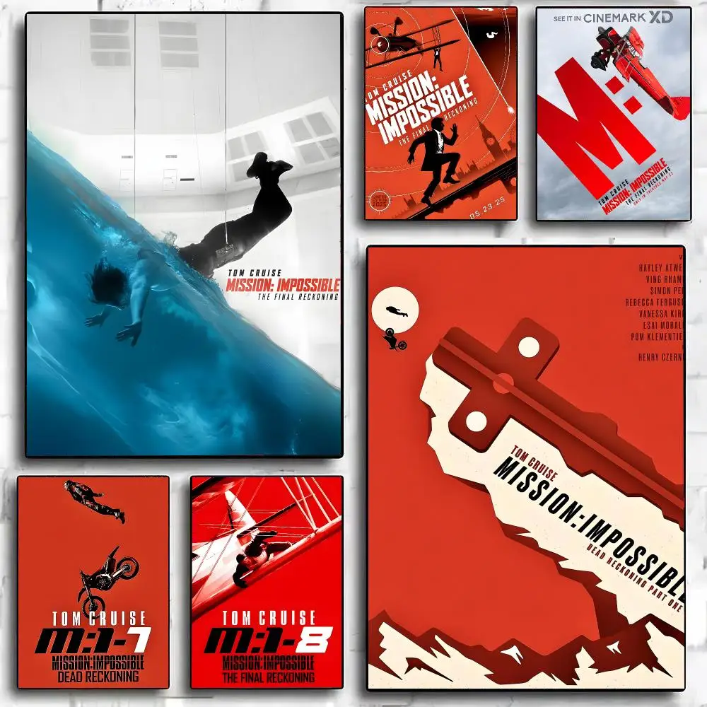 M-Mission Impossible The Final Reckoning Movie Poster Painting And Print Wall Art Picture For Home Room Decor Gifts
