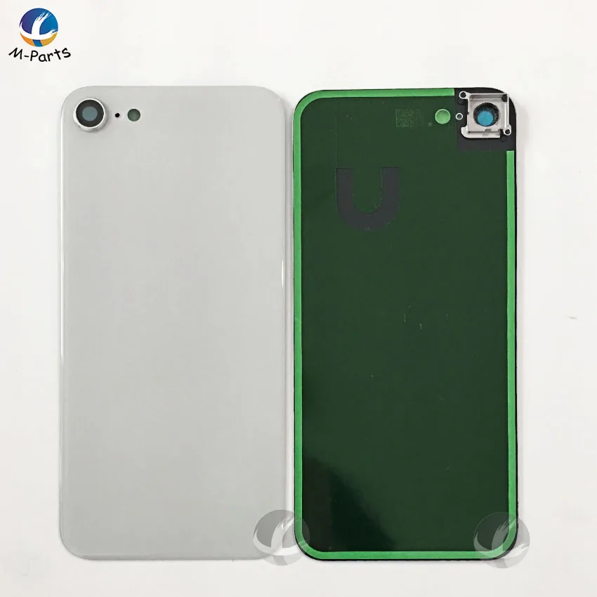 EU Europe Version Back Housing With Camera Lens + Adhesive For iphone 8 Plus 8P Rear Glass Plate Cover Lid Shell