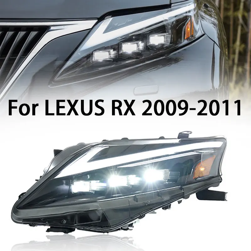 

2 шт., автомобильные фары для Lexus RX RX300, лампы головного света 2009-2015, RX200T, RX270, RX350, автомобильные аксессуары