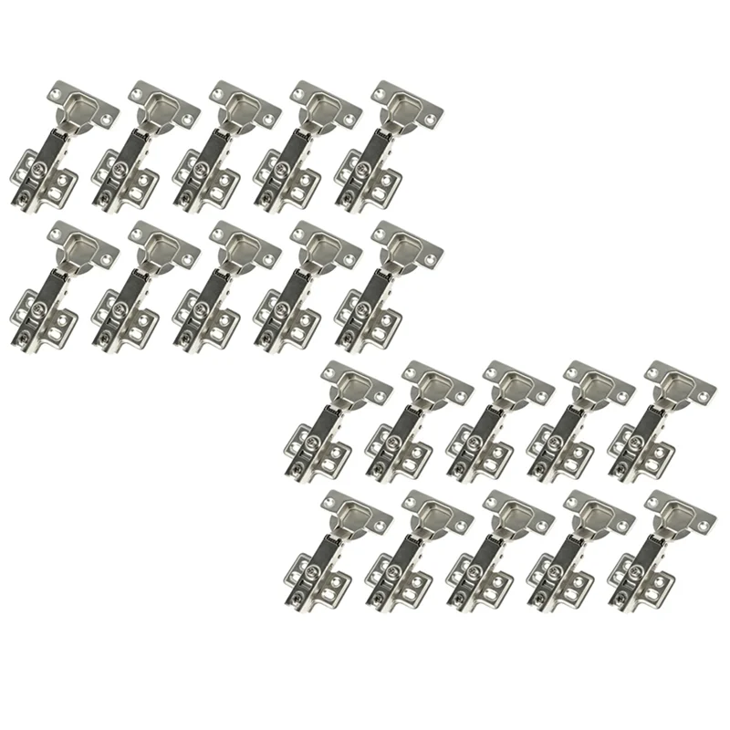 

AEE2-20Pcs Hinges Hydraulic Cabinet Door Hinge Damper Buffer Soft Quiet Closing For All Kitchen Cupboard Furniture