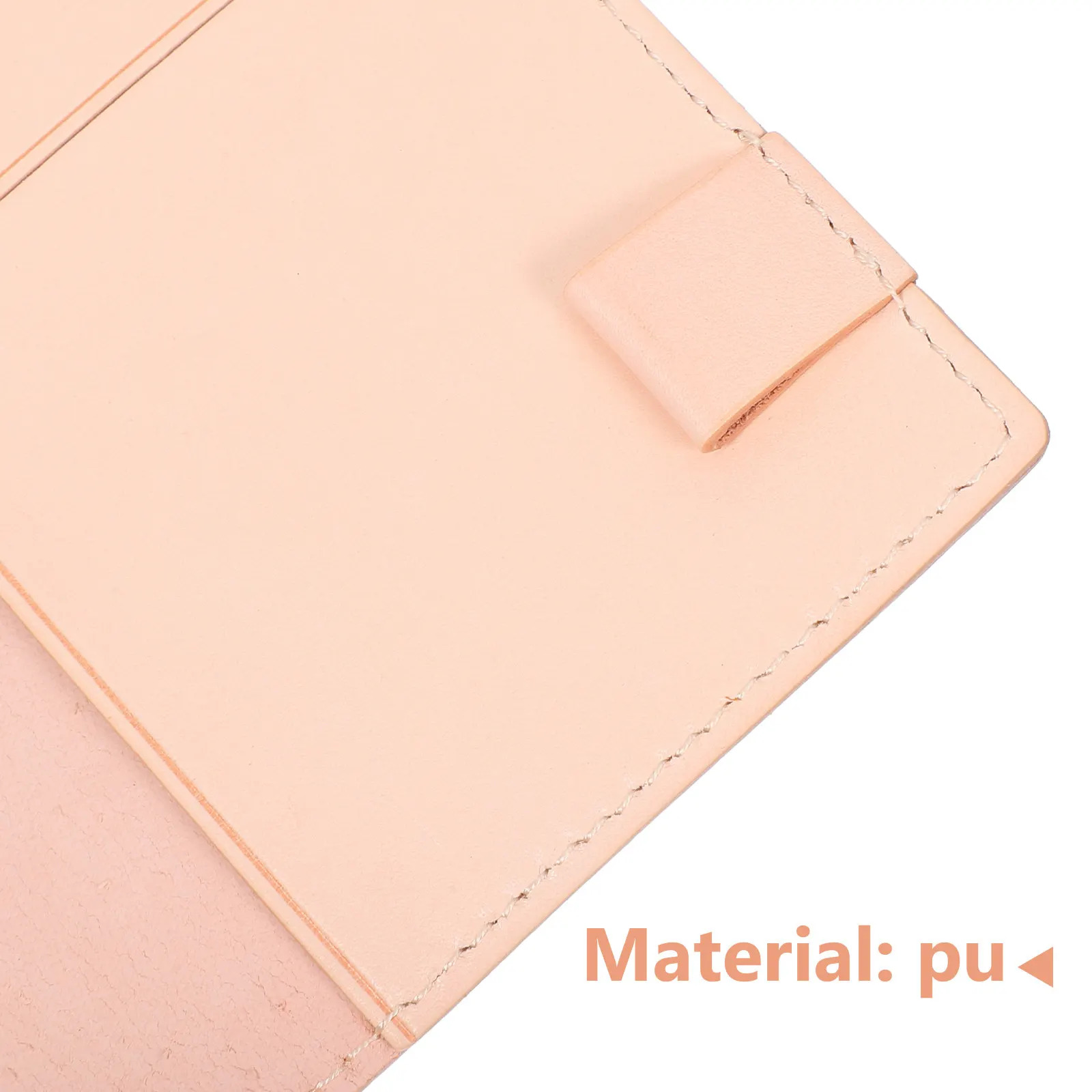 A6 PU Notebook Cover Rustic Vintage Handmade Journal Protective Cover Pen Holder Interior Pockets Office Storage Bag for School