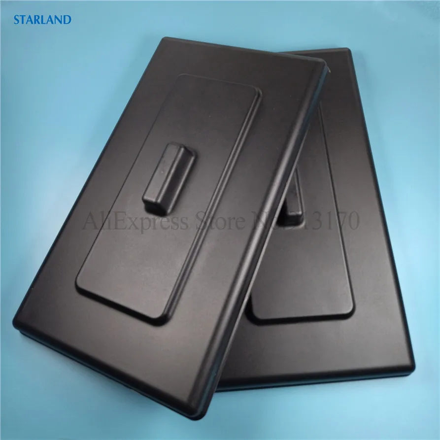 2 Pieces Top Hopper Big Lids Spare Parts Rectangle Covers Soft Ice Cream Machines New Fittings Replacements Length 34cm