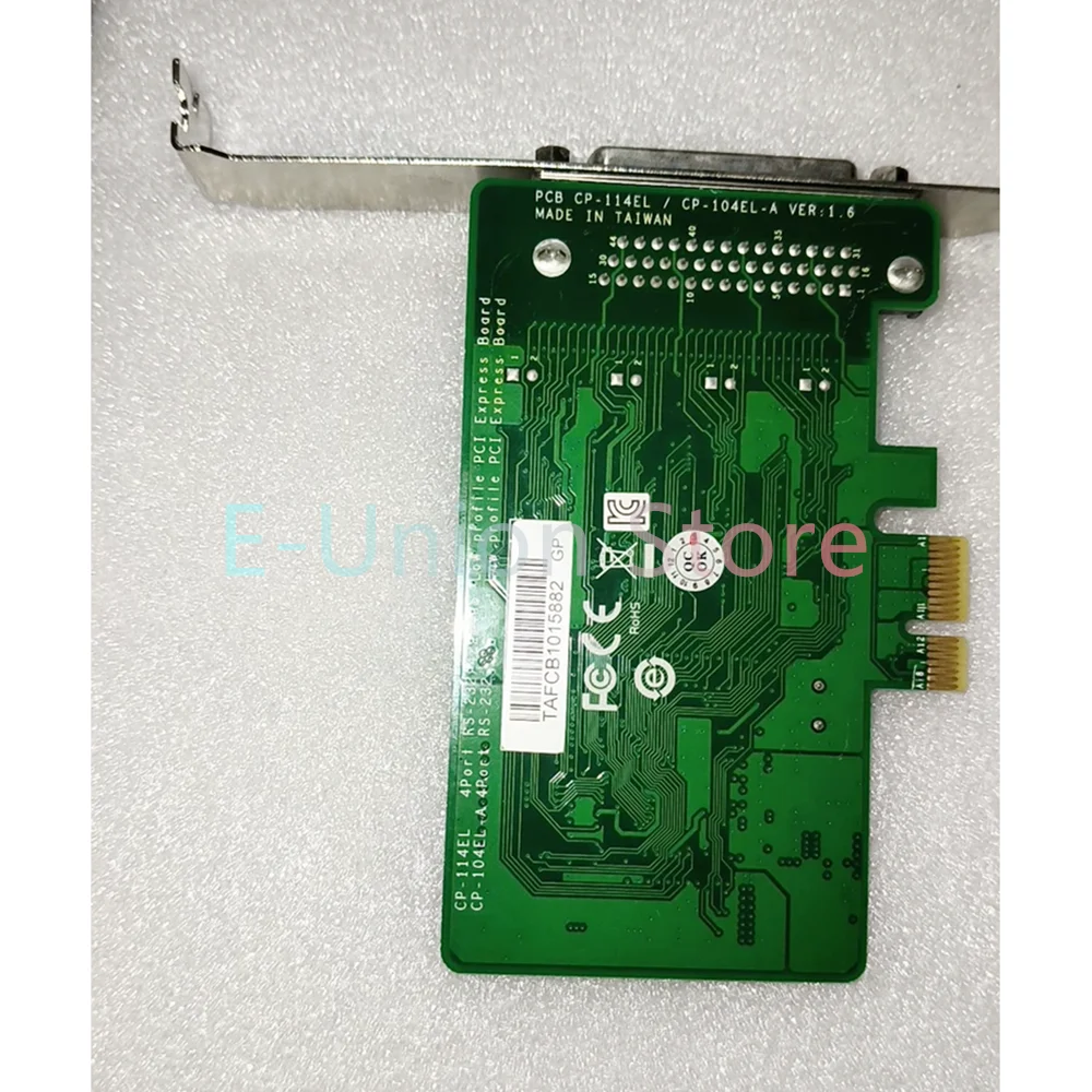Acquisition Card CP-104EL-A V1.6.1 RS232 PCI-E Multi-Serial Port Card
