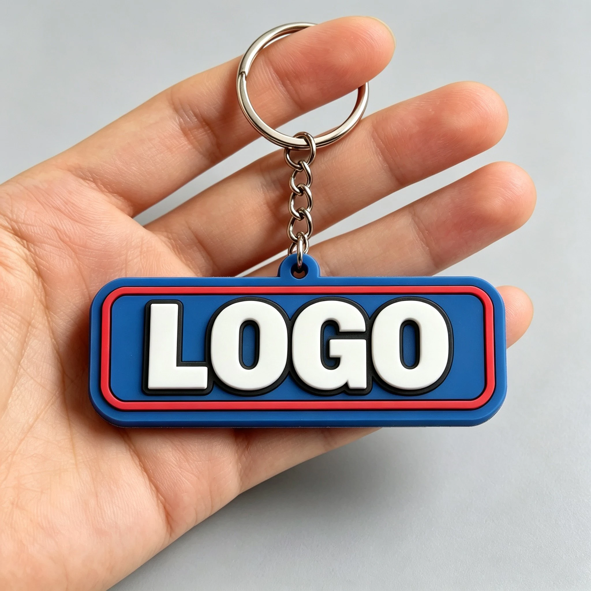 Custom PVC Keychain With Logo for Back to School Employee Coworker Staff