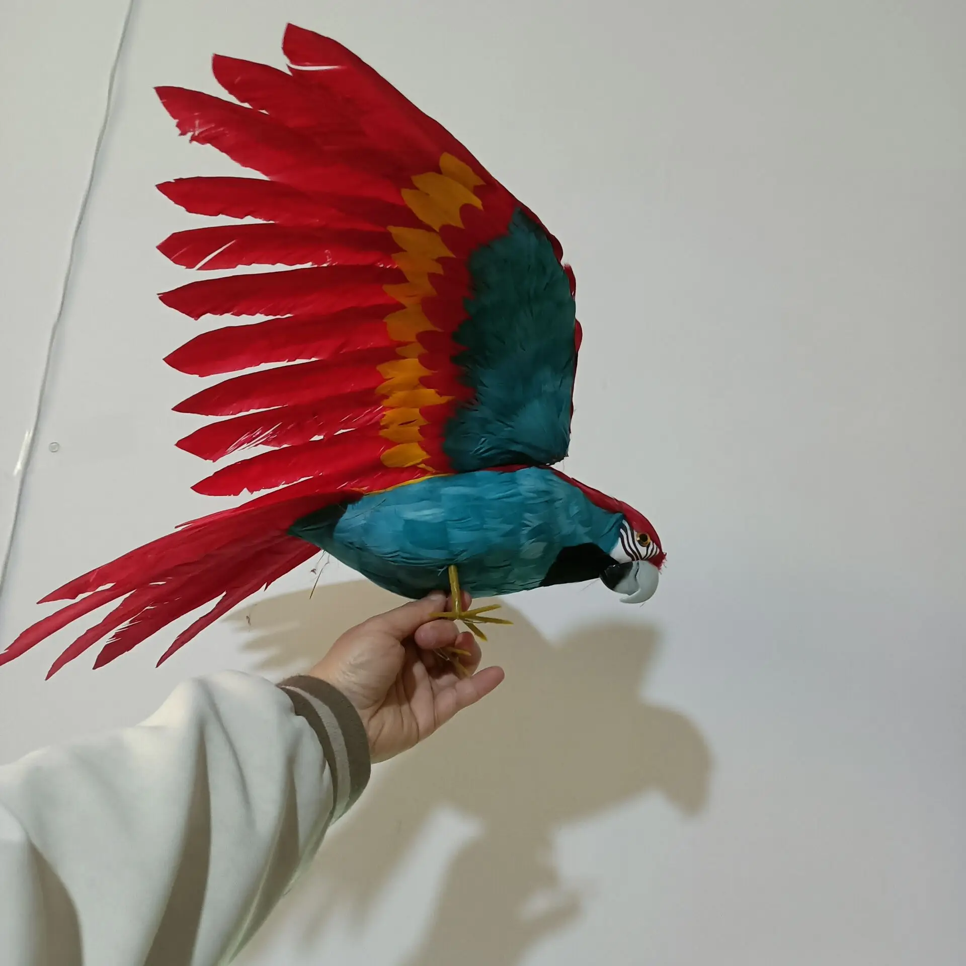 big simulation foam and feathers wings parrot model toy gift about 45x60cm h2702