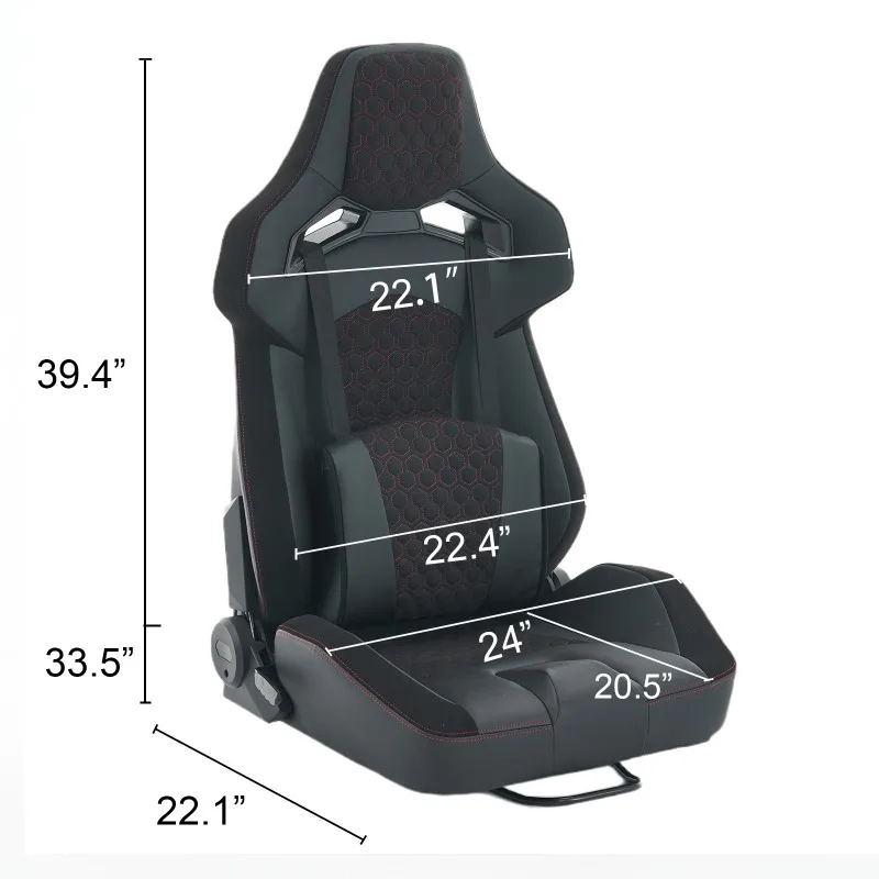 Integrated special seat modification with slide rail racing car modification e-sports simulation driver seat
