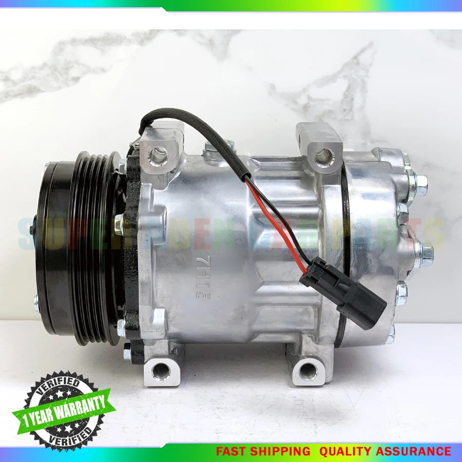 New SD7H15 Air Conditioning AC Compressor For Ford New Holland Combine Forage Harvester 84448669 504224553 50408093001 504221553