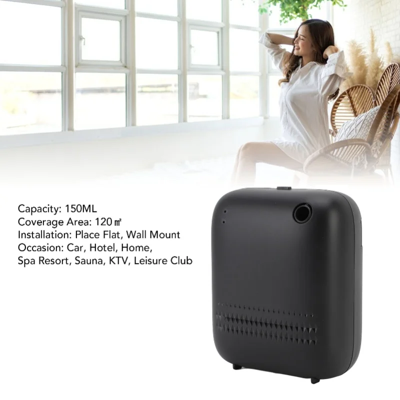 150ml Capacity Smart Scent Air Machine Aromatherapy Essential Oil Diffuser For Home Hotel Spa Office Wall Mountable