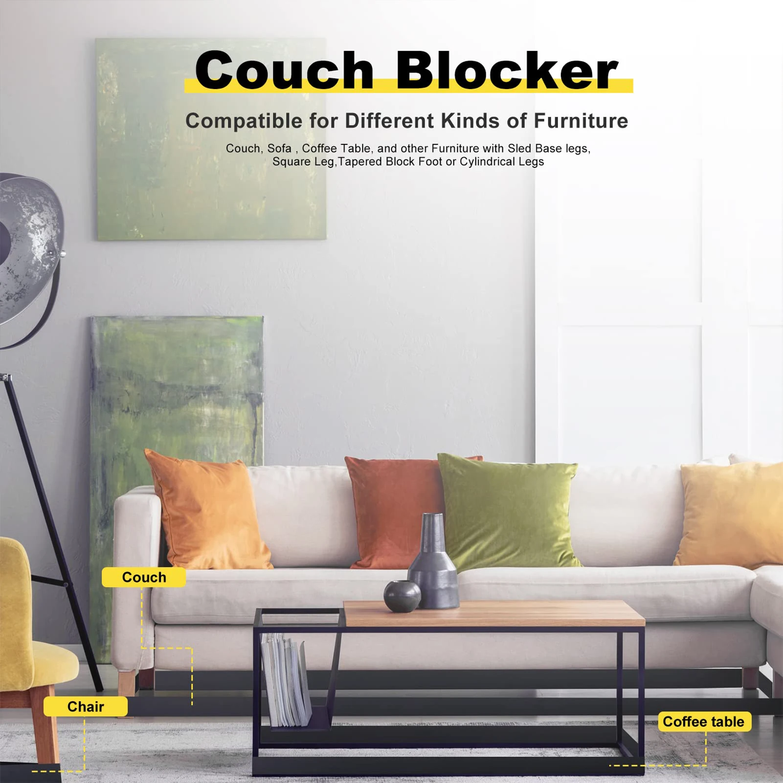 Mainan Blocker untuk Mainan Sofa Blocker Untuk Bawah Sofa Menghentikan Hal-hal dari Pergi Di Bawah Sofa dan Furnitur Bumper Kesenjangan Disesuaikan