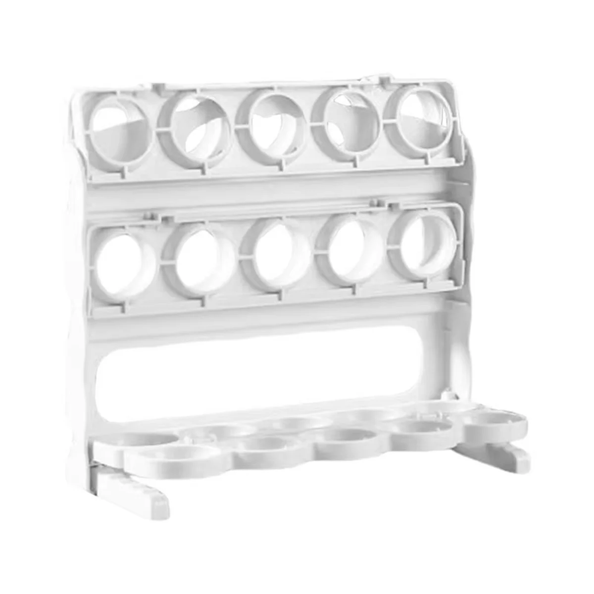 A72P Egg Holder for Fridge - 3-Tier Egg Storage Organizer, Large Capacity Egg Rack for Refrigerator, Egg Tray