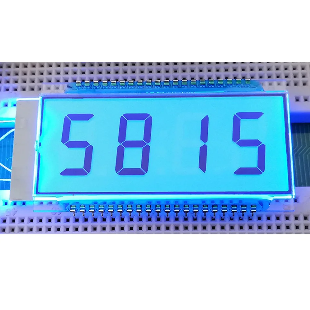 40PIN TN Positive 4-Digits Segment LCD Panel Oiling Machine LCD Screen White/Yellow Green/Blue Backlight 5V