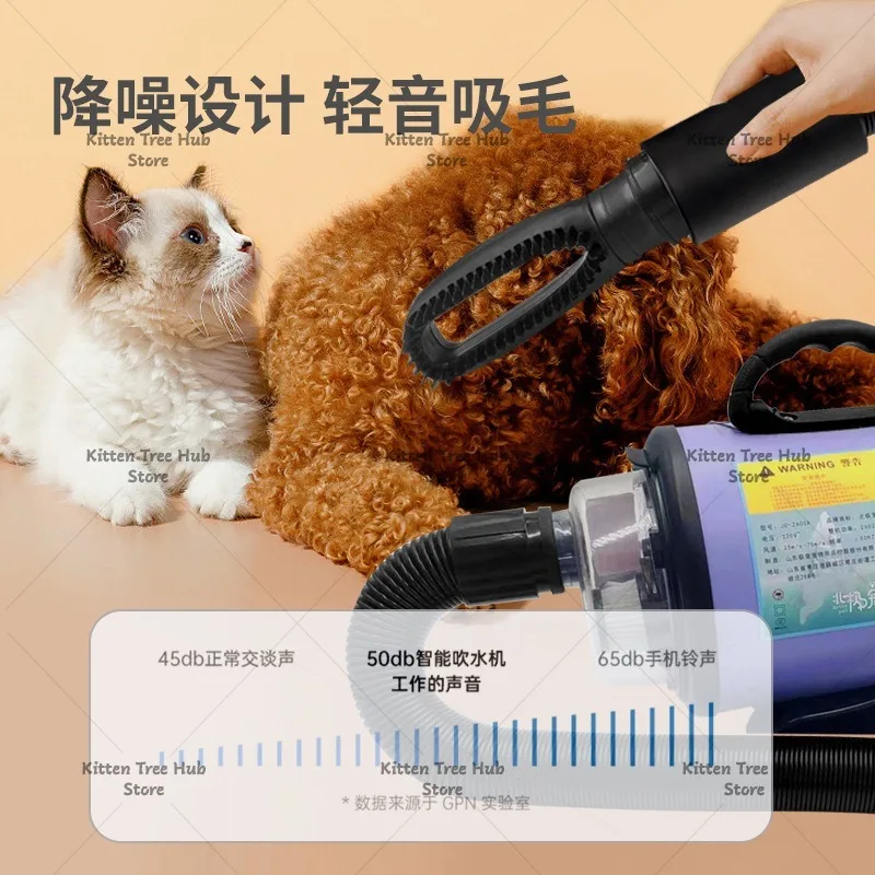 Pet Blow Dryer, High-power Blowing, Combing and Suction Machine for Three Purposes, Quick-drying of Beautiful Hair