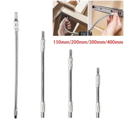 1pc Flexible Shaft Metal Drill Screwdriver Bit Holder Connect Link Hex Shank Connection Extension Rod For Electric Screwdriver