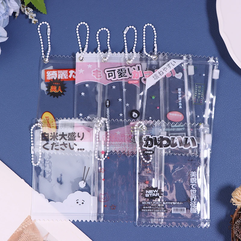 1PC Candy Bar Bag Anime Themed Badge Storage Case Pendant Protective Shell Card Doll Bag