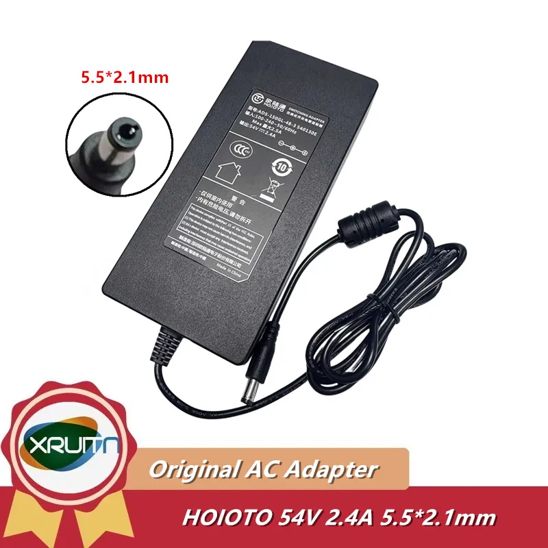 

Оригинальный импульсный адаптер переменного тока HOIOTO ADS-150GL-48-3 540130E 54 В 2,4 А 130 Вт 5,5x2,1 мм, зарядное устройство для питания монитора POE